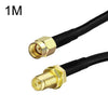 Cable adaptador coaxial RP-SMA macho a RP-SMA hembra RG58, longitud del cable: 1 m