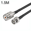 Cable adaptador coaxial BNC macho a UHF hembra RG58, longitud del cable: 1,5 m