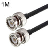 Cable adaptador coaxial BNC macho a BNC macho RG58, longitud del cable: 1 m