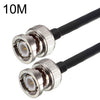 Cable adaptador coaxial BNC macho a BNC macho RG58, longitud del cable: 10 m