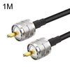 Cable adaptador coaxial UHF macho a UHF macho RG58, longitud del cable: 1 m