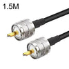 Cable adaptador coaxial UHF macho a UHF macho RG58, longitud del cable: 1,5 m