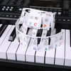 Niños Principiantes Teclado de piano Pegatinas de colores Accesorios para instrumentos musicales, Estilo: Teclas de piano de imitación 61 Teclas