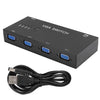 Conmutador VGA con cuatro entradas y una salida Convertidor de video VGA para computadora