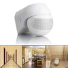 Detector de interruptor de sensor infrarrojo de cuerpo humano impermeable al aire libre IP54 de larga distancia con forma de bola, CA 110-220V