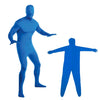 FOTO CUERPO DE PANTALLA VERDE DEL CUERPO CUERPO Video Chroma Key Traje apretado, Tamaño: 170 cm (una sola pieza azul)