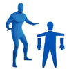 FOTO CUERPO DE PANTALLA VERDE DEL CUERPO DEL CUERPO Video Chroma Key Traje apretado, Tamaño: 180 cm (azul dividido)
