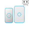 Cacazi A78 Doorbell inalámbrico de larga distancia Control remoto inteligente Timbre electrónico, Estilo: Tapón de Estados Unidos (blanco brillante)
