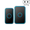 Cacazi A78 Timbre inalámbrico de larga distancia Inteligente Control remoto Timbre electrónico, Estilo: Tapón de EE. UU. (Negro elegante)