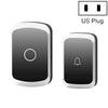 CACAZI A20 Timbre inalámbrico para el hogar inteligente Timbre con control remoto de música digital, estilo: enchufe de EE. UU. (Negro)