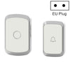 CACAZI A20 Timbre inalámbrico para el hogar inteligente Timbre con control remoto de música digital, Estilo: Enchufe de la UE (Plata)