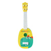 Instrumento Musical de simulación pequeña de dinosaurio amarillo Mini Ukelele reproducible de cuatro cuerdas Juguete musical de educación para la primera infancia