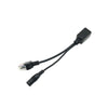 15 PCS POE Split Line Network Splitter Power Splitter RJ45 Puerto de red Fuente de alimentación (Negro)