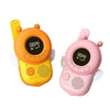 K22 Children Voice Transmisión Walkie-Talkie Handheld Wireless Communication Outdoor Padre-Niño Interactivo Educativo Juguetes, Estilo: Sin batería (gato)