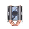 Computadora de escritorio 6 Tubo de cobre CPU Radiador Súper silencioso Luz azul Ventilador único de 3 pines