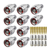 10 Uds NJ-7 para LMR400 tipo N conector de enchufe conector Coaxial RF de baja pérdida
