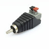 20 PCS RCA Lotus Audio Connector Presione Tipo RCA Macho Cabeza sin soldadura AV Botón de cabeza de Lotus (Negro)