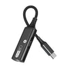 MH339A Tipo-C / USB-C Cable Adaptador Teléfono móvil Cable de carga de audio en vivo (negro)