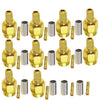 Conector de enchufe macho RP SMA de 10 piezas para RG58 / LMR195 / RG142 / RG400