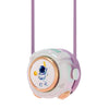 MD666-3 Cápsula espacial de dibujos animados Mini ventilador de cuello colgante portátil sin aspas (púrpura)