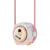 MD666-3 Cápsula espacial de dibujos animados Mini ventilador de cuello colgante portátil sin aspas (rosa)
