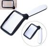 2 luces LED plegables de mano para personas mayores que leen periódicos lente óptica acrílica HD lupa