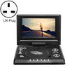 DVD portátil de 7.8 pulgadas con reproductor de TV, compatible con tarjeta SD / MMC / función de juego / puerto USB (enchufe del Reino Unido)