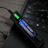 Cargador de soporte de ranura única de batería USB 18650 de 10 PCS con función de linterna