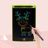 Tablero de escritura LCD de 8.5 pulgadas para niños, tablero de escritura de graffiti, estilo: colorido, color del marco: verde