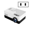 Proyector LED portátil S261 / J16 Home Mini HD 1080P, compatible con tarjeta TF / disco AV / U, especificación de enchufe: enchufe de EE. UU. (Blanco negro)