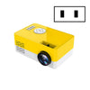Proyector LED portátil S261 / J16 Home Mini HD 1080P, compatible con tarjeta TF / disco AV / U, especificación de enchufe: enchufe de EE. UU. (Amarillo blanco)