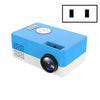 Proyector LED portátil S261 / J16 Home Mini HD 1080P, compatible con tarjeta TF / disco AV / U, especificación de enchufe: enchufe de EE. UU. (Azul blanco)