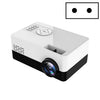 Proyector LED portátil S261 / J16 Home Mini HD 1080P, compatible con tarjeta TF / disco AV / U, especificación de enchufe: enchufe de la UE (blanco y negro)