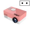 Proyector LED portátil S261 / J16 Home Mini HD 1080P, compatible con tarjeta TF / disco AV / U, especificación de enchufe: enchufe de la UE (rosa blanco)