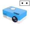 Proyector LED portátil S261 / J16 Home Mini HD 1080P, compatible con tarjeta TF / disco AV / U, especificación de enchufe: enchufe de la UE (azul blanco)