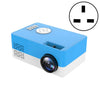 Proyector LED portátil S261 / J16 Home Mini HD 1080P, compatible con tarjeta TF / disco AV / U, especificación de enchufe: enchufe del Reino Unido (azul blanco)