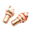 4 PCS / 2 pares CMC Cobre RCA Amplificador de potencia de audio hembra AV Audio Terminal de enchufe Lotus (Chapado en cobre)