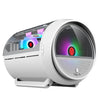 GAMEKM Genki Bomb Personality Gaming Internet Cafe Side Through Gaming Case USB 3.0 Carcasa de computadora de escritorio refrigerada por agua (Blanco)