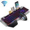 Juego de teclado y mouse inalámbricos recargables K680 (color mezclado negro)