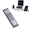 Soporte de metal para computadora portátil Refrigeración para computadora Mini soporte plano plegable (gris)