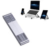 Soporte de metal para computadora portátil Refrigeración para computadora Mini soporte plano y elevado plegable (Plata)