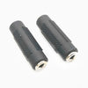 30 PCS 3.5mm Hembra a Hembra Adaptador de cabeza de audio directo Conector de cable de extensión de audio para auriculares