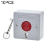 10 PCS NC NO Opciones de señal Seguridad Alarma Accesorios Botón Botón de pánico Alarma de incendio Interruptor de emergencia
