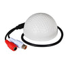 Micrófono CCTV Dispositivo de captación de audio con forma de golf Dispositivo de escucha de sonido de monitoreo de audio DC12V de alta sensibilidad