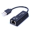 Adaptador Ethernet USB de USB a RJ45 10/100 Mbps Tarjeta de red (Negro)