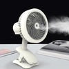 Escritorio Oficina Ventilador pequeño Ventilador con clip de carga USB (blanco)