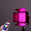 Luz de relleno de fotografía RGB de 50W para estudio de transmisión en vivo, sin soporte de luz (enchufe de la UE)