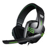 Salar KX101 Auriculares con cable de 3,5 mm para juegos, auriculares estéreo para jugadores de PC con micrófono para computadora (negro)
