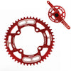 Estrella positiva y negativa Discos de dientes negativos Mountain Bike DISCO DISCO grande DISCO DE DUSTICO 104MM BCD, Especificación: 48T (rojo)