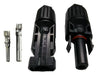 Conector MC4 macho hembra 30A 1000V serie de rama de panel solar para cable fotovoltaico 2,5 / 4 / 6mm2